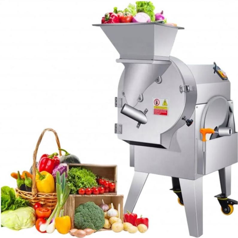 Multi-Functional Industrial Vegetable Cutting Machine Potato Slicing Carrot Taro Onion Dicer Cube Cut Electric Cutter Shredding