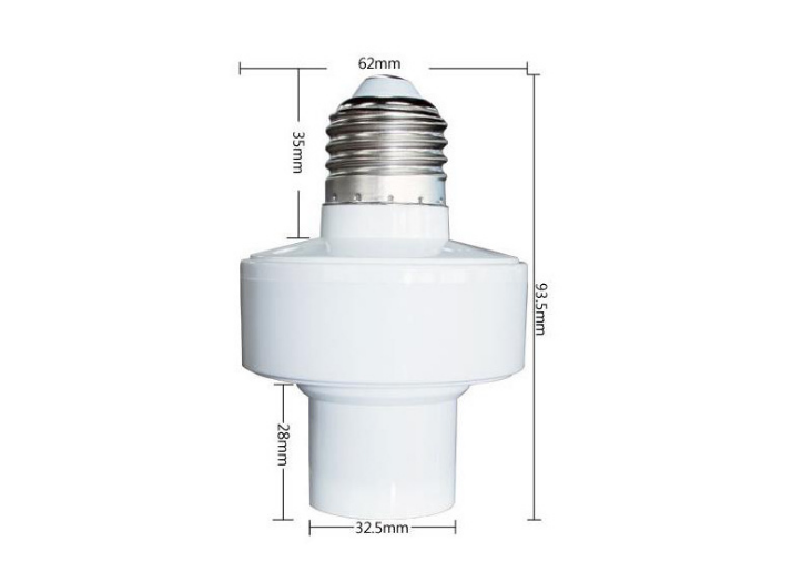 E26/E27 Tuya Smart Bulb Base Wifi Lamp Base E27 Bulb Holder for bulb lamp