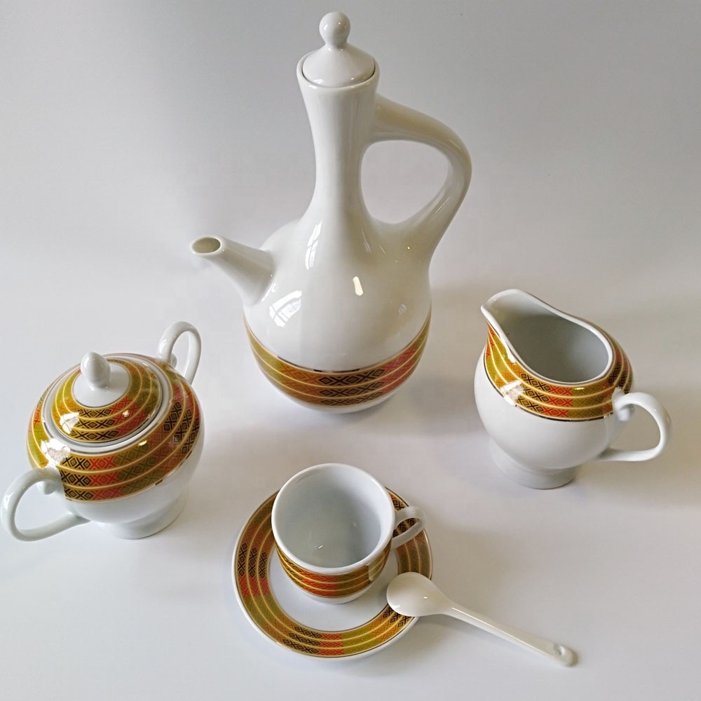 17 piece coffee set for Ethiopian Traditional ceremony with special design