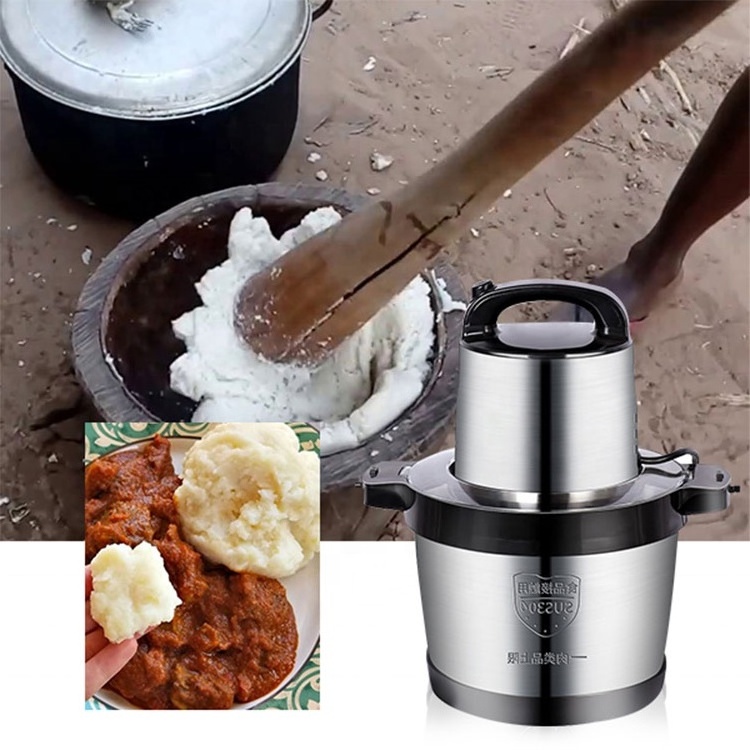 6l 10l 12l Electric Stainless Steel Yam Pounder Fufu Pounding Machine Food Processor Chopper Meat Grinder