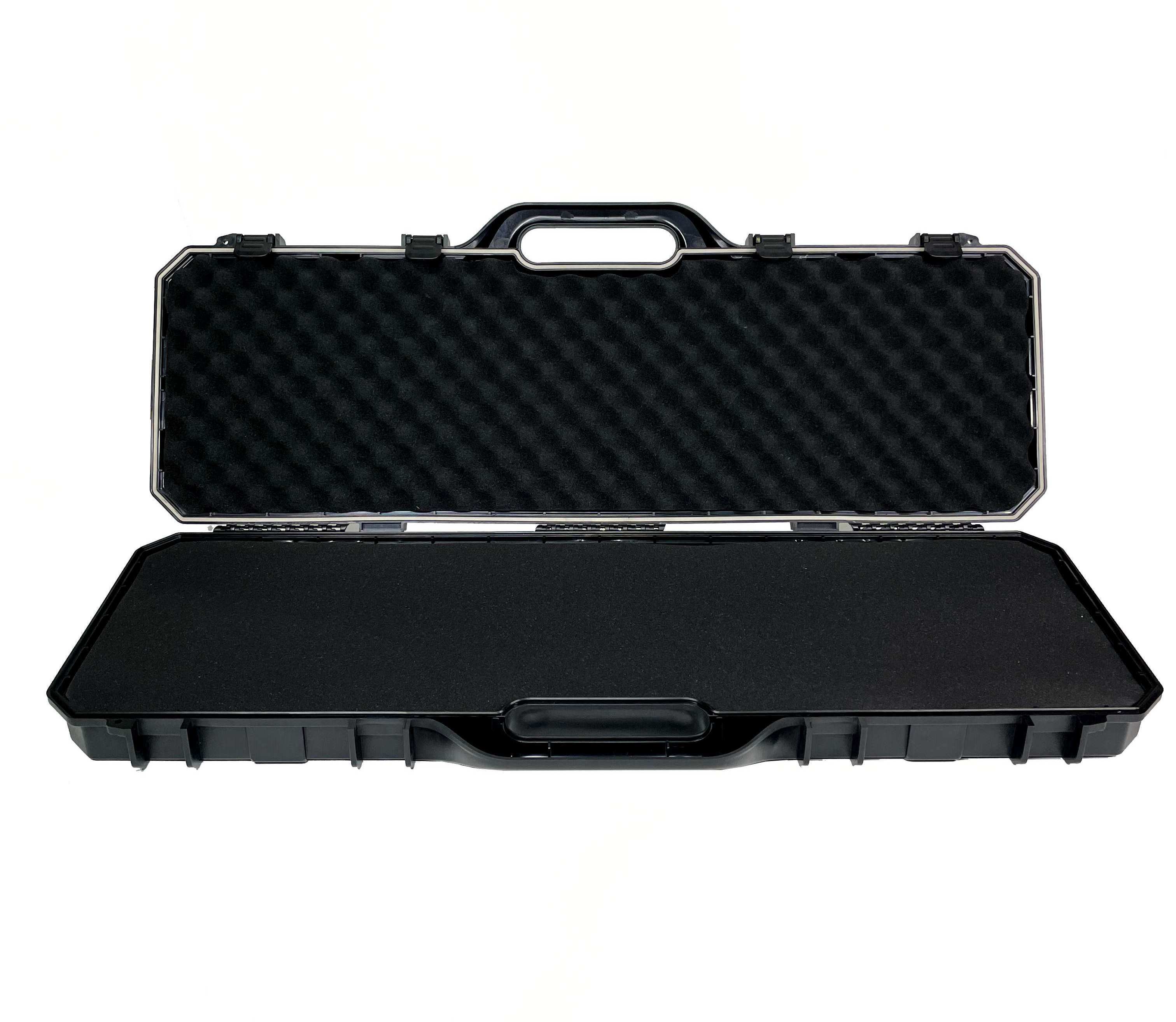 Custom wholesale plastic tool box long gun case hard Waterproof gun case with custom foam