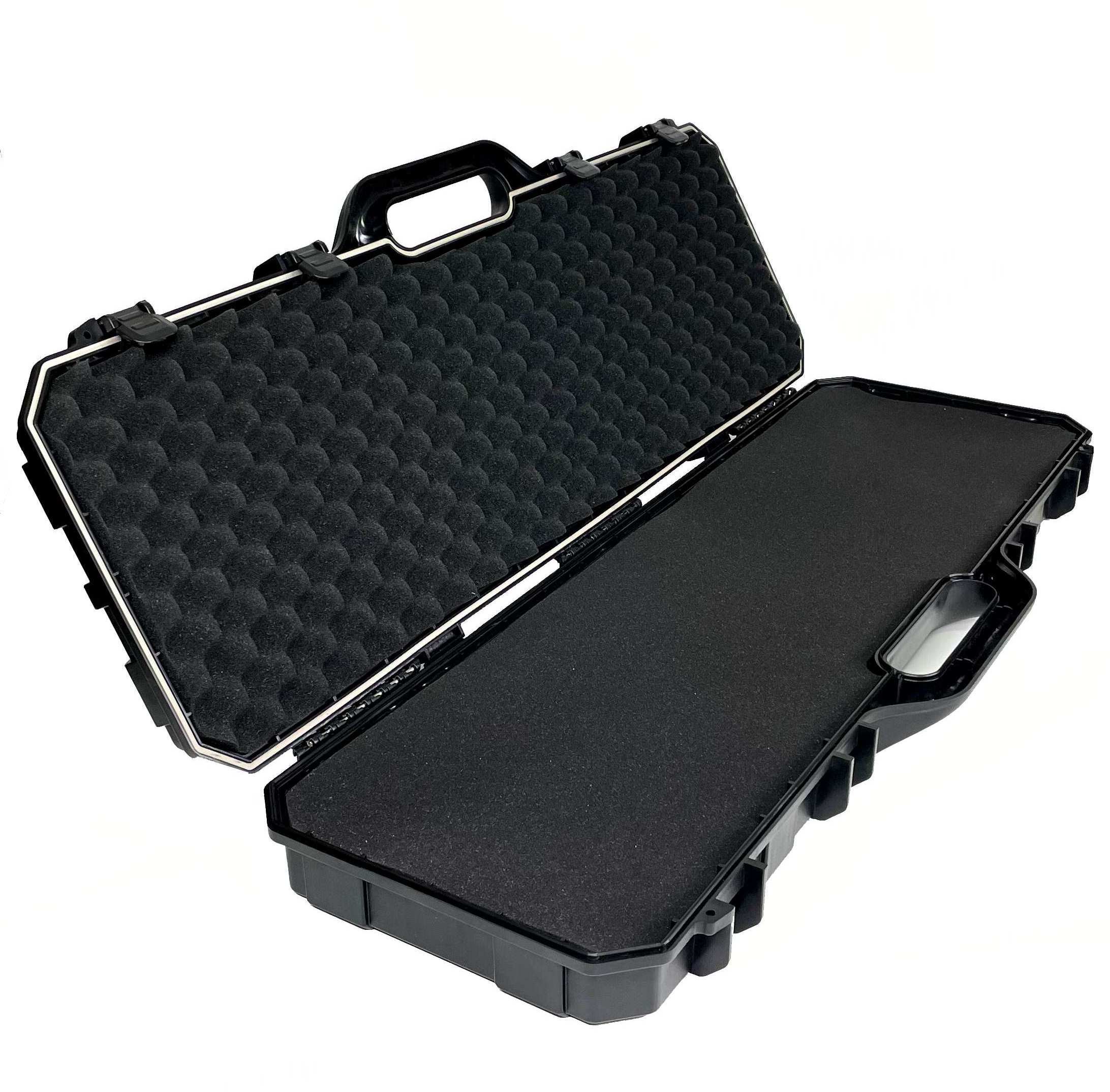 Custom wholesale plastic tool box long gun case hard Waterproof gun case with custom foam