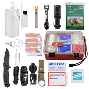 Custom accessories in 1 outdoor survival kit SOS Tactical Emergency Survival Kit Set