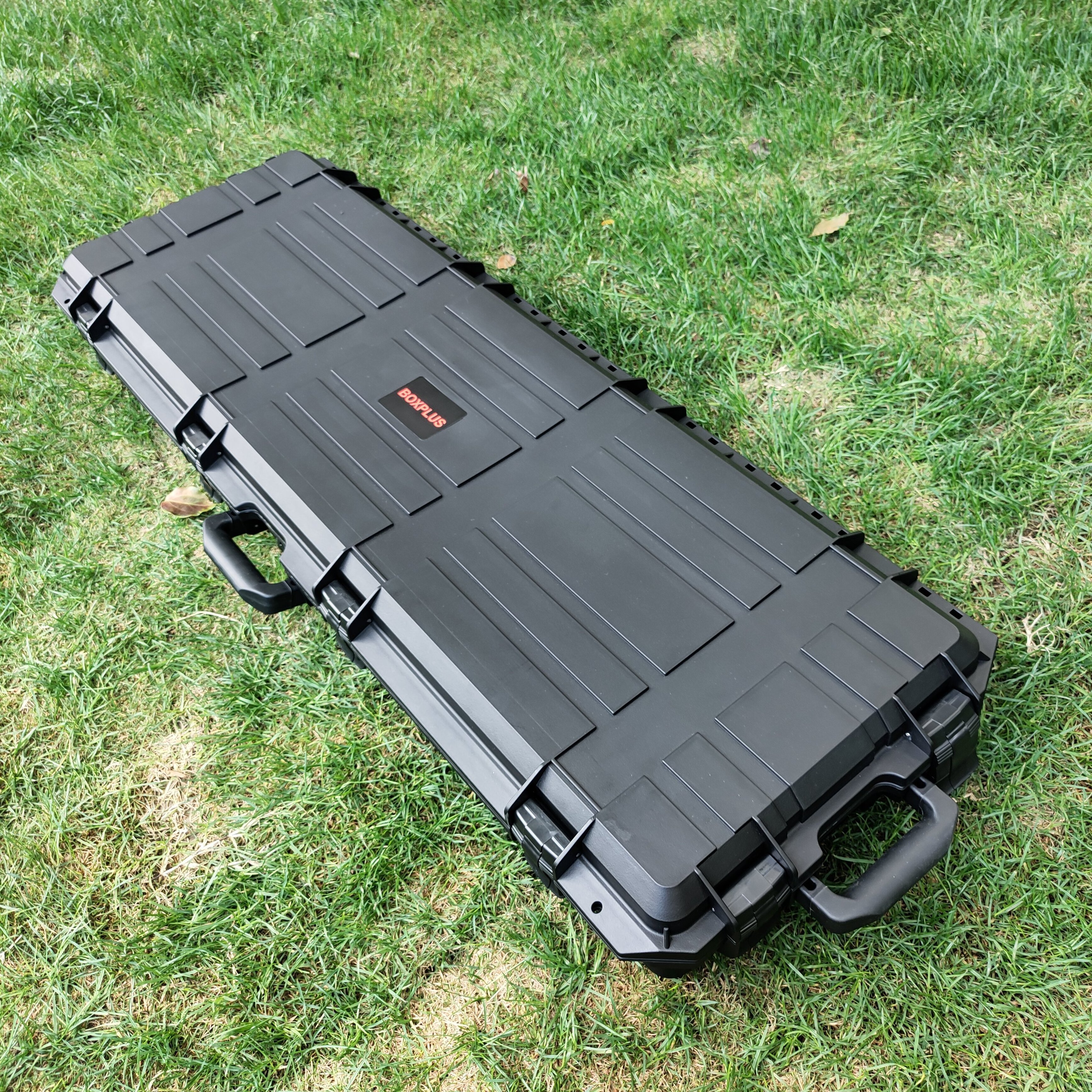 Portable reliable durable waterproof plastic hard gun case economical wholesale stackable carry case with lock