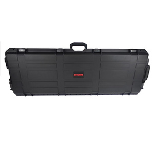 Portable reliable durable waterproof plastic hard gun case economical wholesale stackable carry case with lock