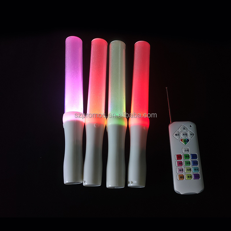 Flashing Light Batons Long Party Star Neon Glo Lighting Personalized Color Cheer Led Sticks Glow Stick With Remote For Concert