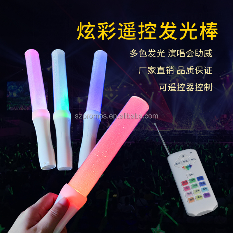 Flashing Light Batons Long Party Star Neon Glo Lighting Personalized Color Cheer Led Sticks Glow Stick With Remote For Concert