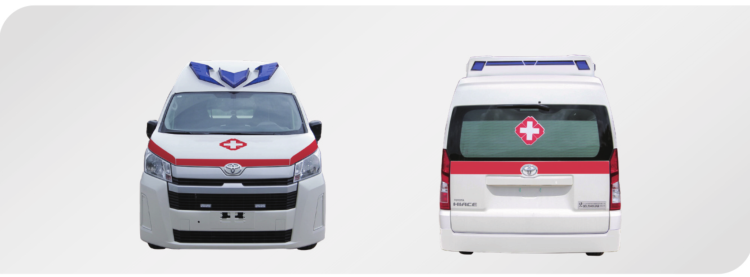 High Quality ambulance vehicle Toyota Hiace High Roof Ambulance New Hospital Rescue Ambulance Car