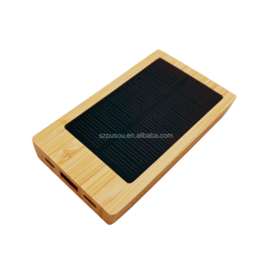 mini small slim solar rechargeable power bank solar charger type C solar panel to charge powerbank 5000mah customized logo