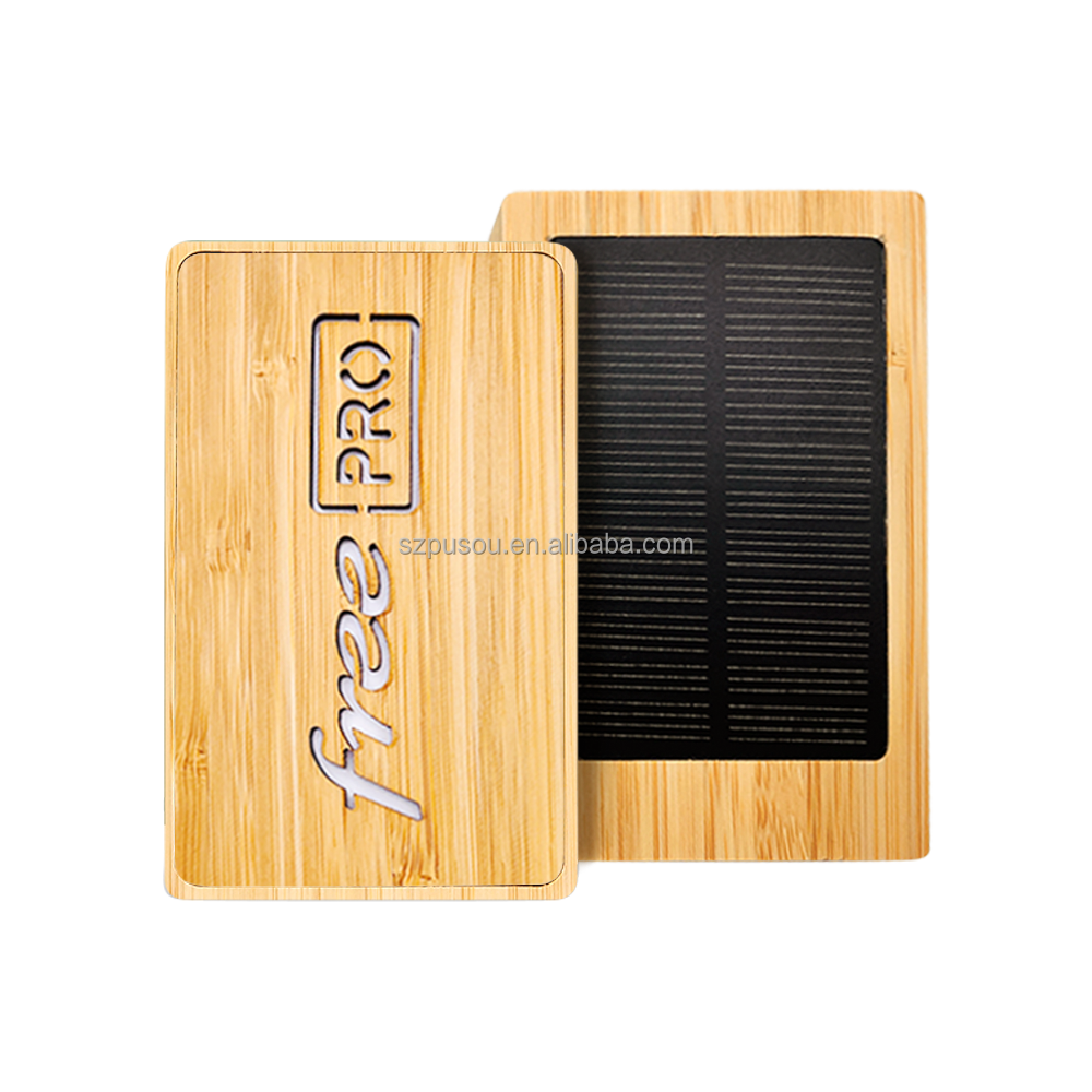 mini small slim solar rechargeable power bank solar charger type C solar panel to charge powerbank 5000mah customized logo