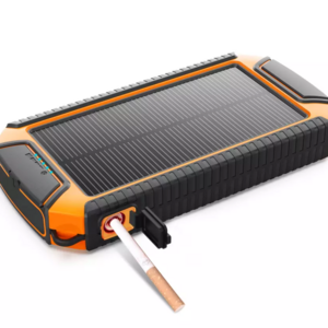 Outdoor emergency solar power bank with compass and cigar lighter and LED flashlight 20000 mAH fast charging power bank