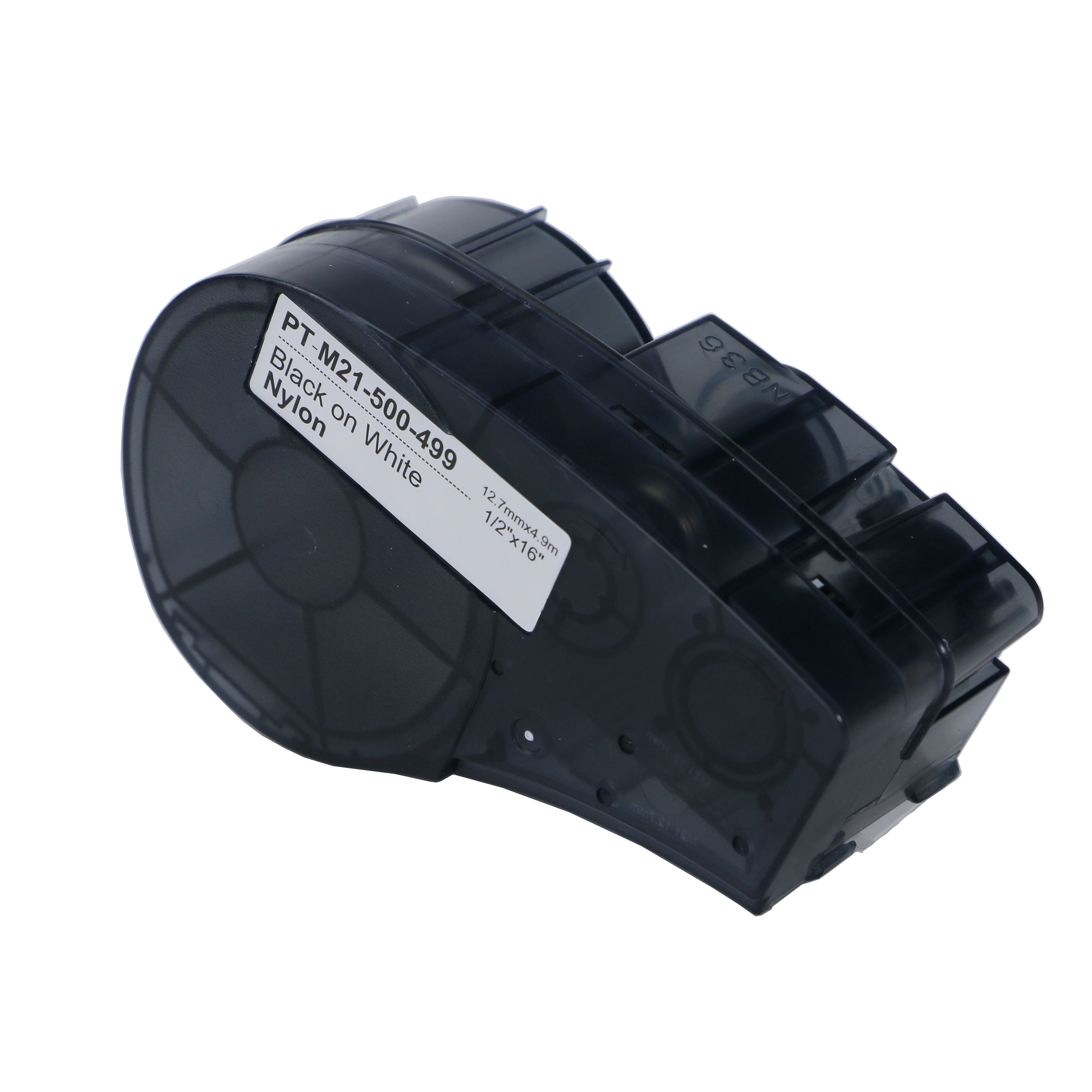 PUTY Compatible Brady M21-750-499 Nylon Industrial labels Cartridge Black on White for Bmp21 Plus Bmp21 Lab Label Printer