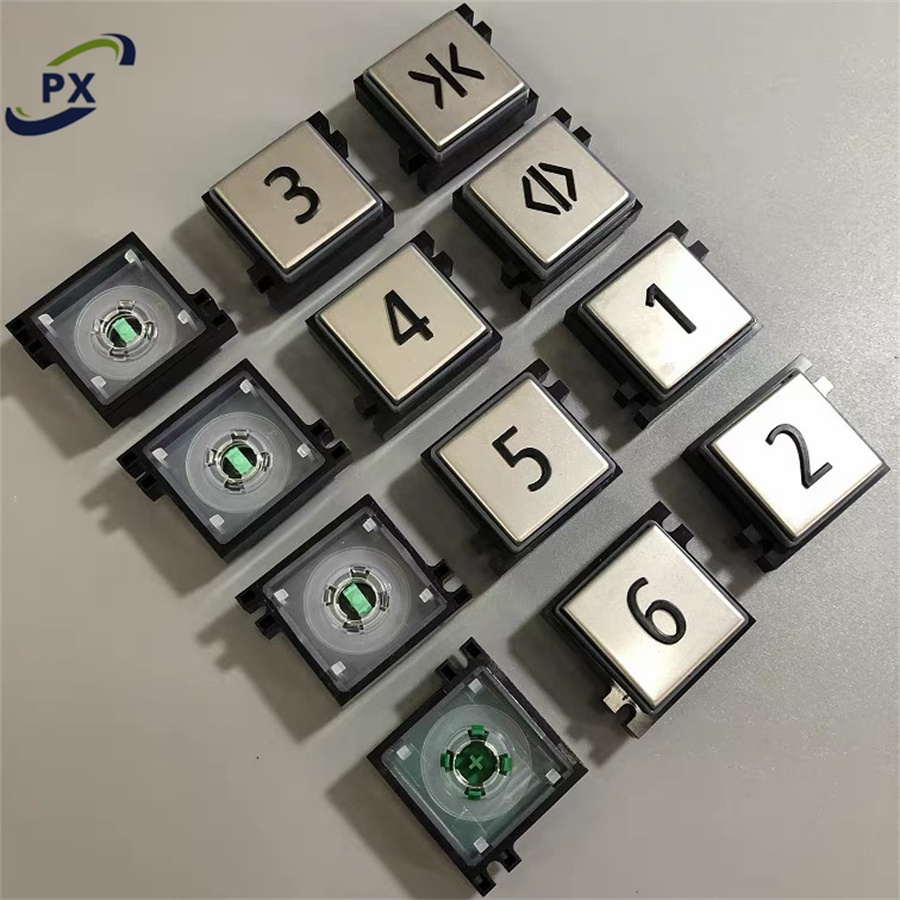 Elevator push button Elevator mechanical control panel button controls dial word plate button Lift door parts