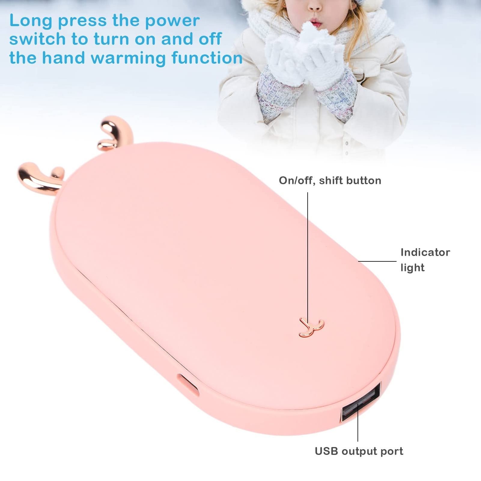 Customization 5200mAh Electric Portable Pocket Heater Hand Warmers Rechargeable