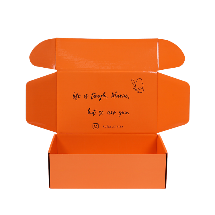 wholesale cardboard boxes of packaging, carton shipping box wig earring packaging orange pink glitter box