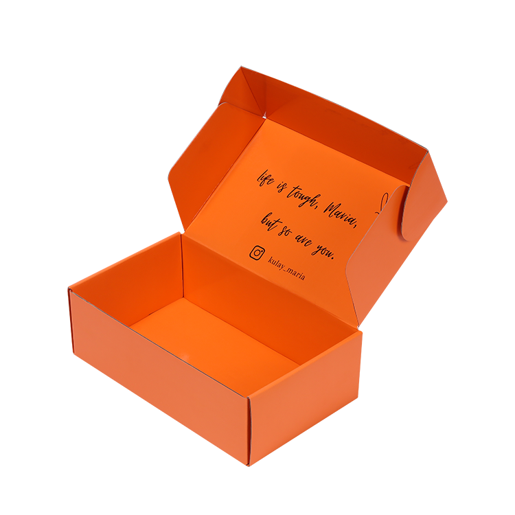 wholesale cardboard boxes of packaging, carton shipping box wig earring packaging orange pink glitter box