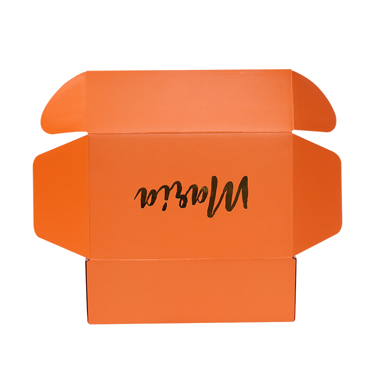 wholesale cardboard boxes of packaging, carton shipping box wig earring packaging orange pink glitter box