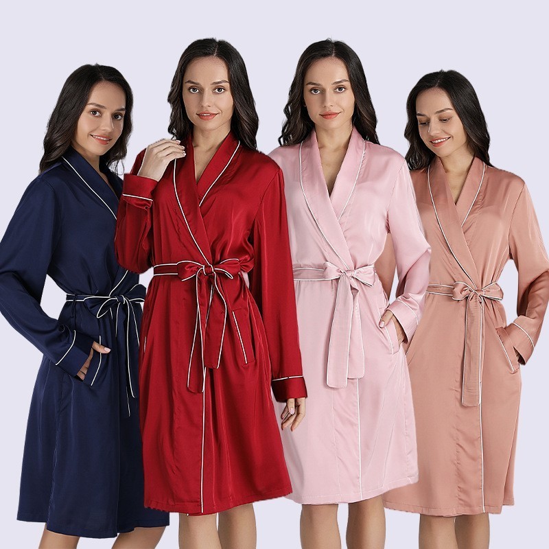 personalized bride robe satin women wedding Wholesale Bridal Shower Bride and Bridesmaid Robes