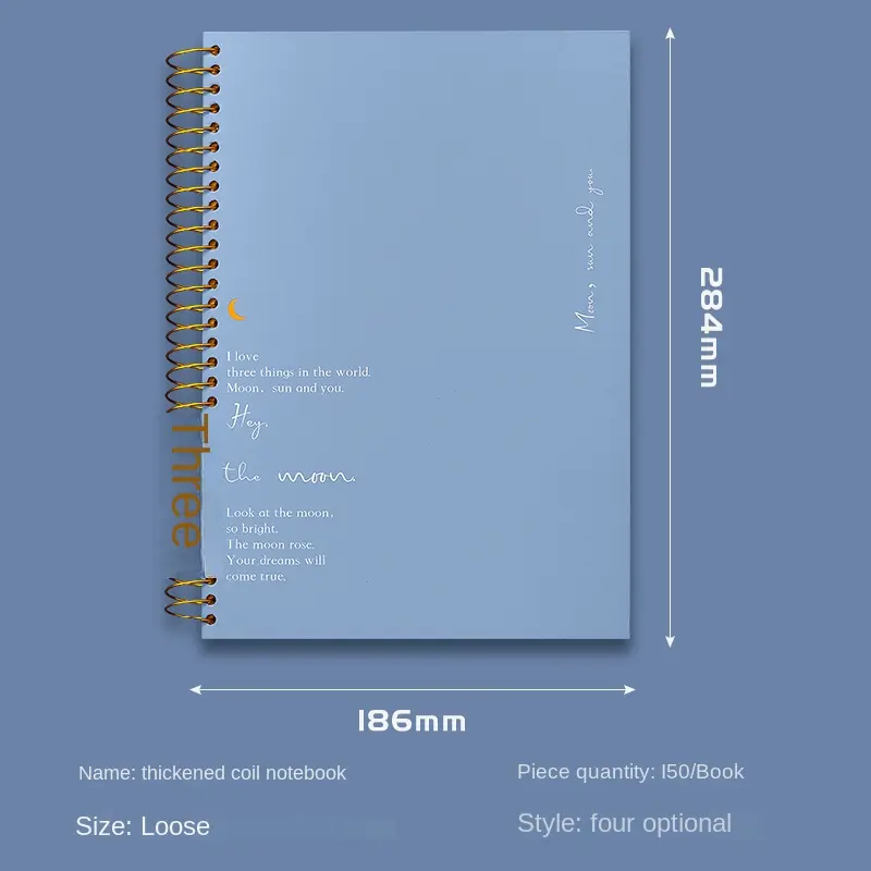 Double Metal Spiral Eco Book Coil Notebook With Paper Pen Recyclable For Promotion Gift