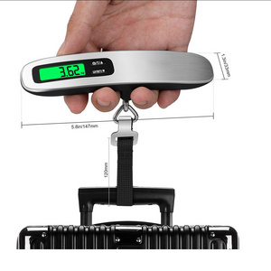 Stainless Steel Handle Scale 50kg LCD Display Luggage Scale Electronic Weighing Digital For Travel Suitcase Weight