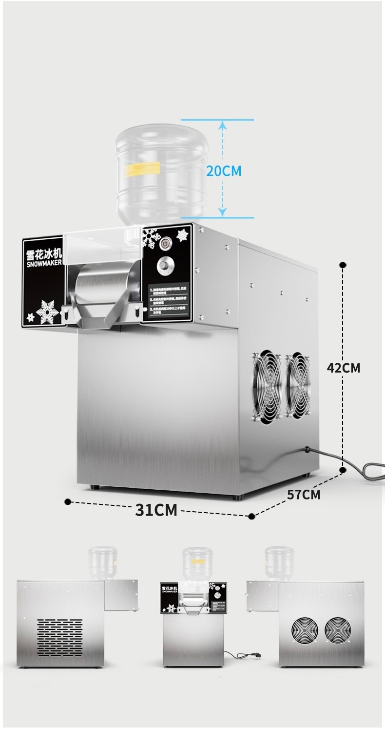 Korea Bingsoo Milk Snowflake Cream Crusher Maker Machine Bingsu Snow Making Machines Bingsu Shaved Machine