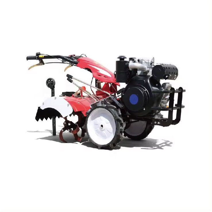 Hot Sale Agricultural Small Four Wheel Drive Self Propelled High Horsepower Tractor Diesel Rotary Plough Machine