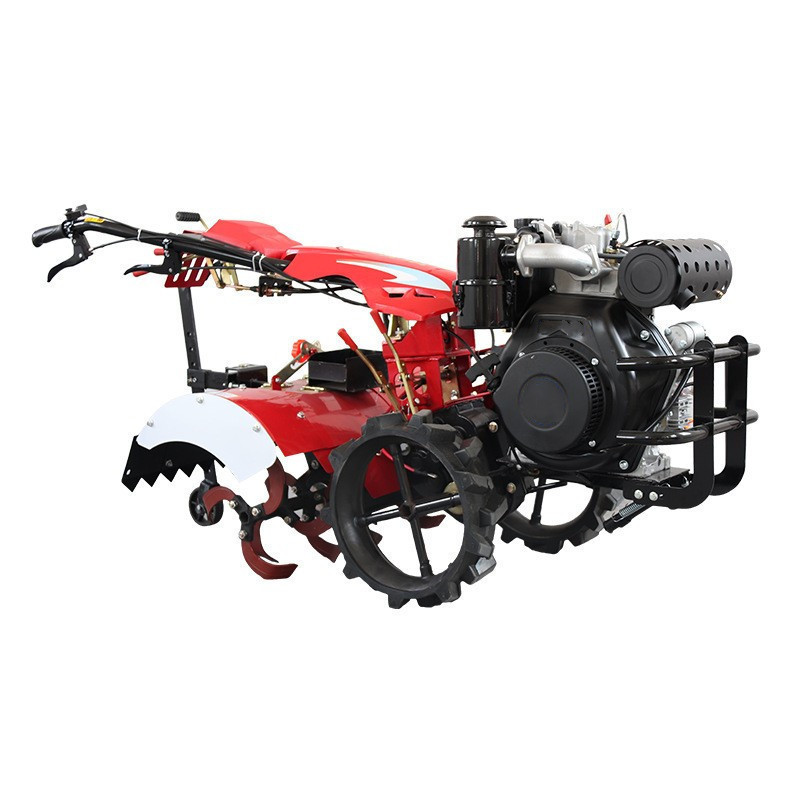 Hot Sale Agricultural Small Four Wheel Drive Self Propelled High Horsepower Tractor Diesel Rotary Plough Machine