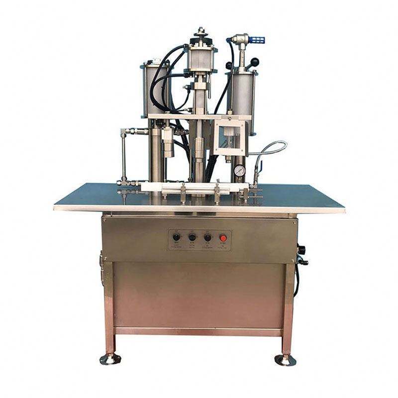 Semi-automatic pneumatic Aerosol Can /Aluminum Can Filling Capping Machine Whipped Cream Spray Bottle Aerosol Filling Machine