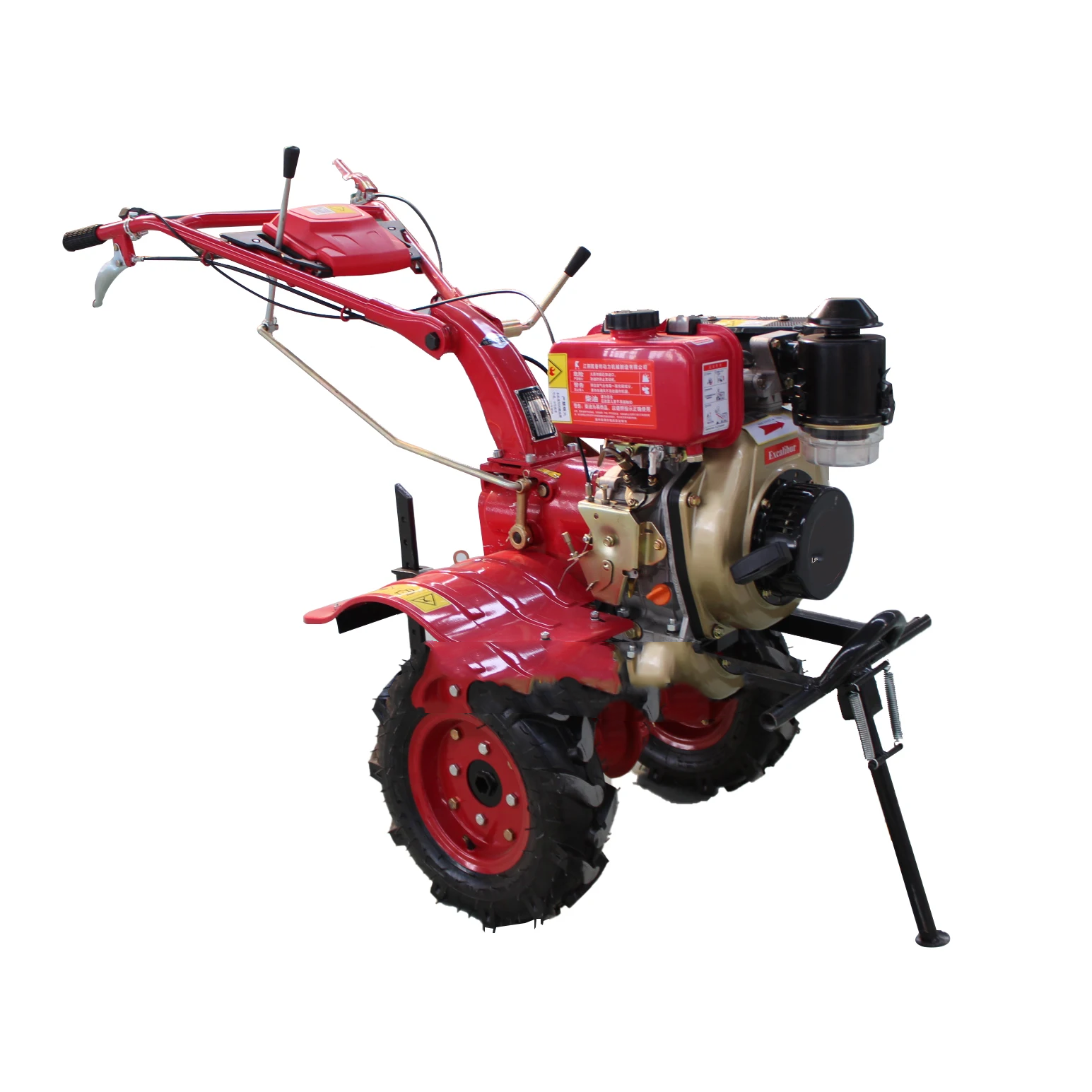 Micro-Tiller Agricultural Garden Cultivator Small Rotary Tiller Diesel 6HP Engine Powered