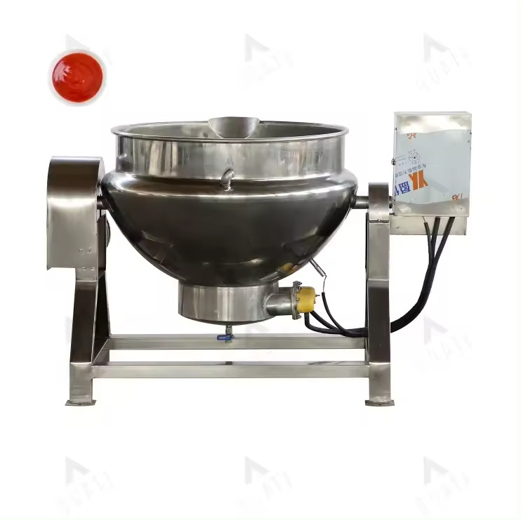 Industrial Vacuum Jacketed Kettle/steam Cooker/jacketed Pot With Agitation Corn Sirup Sugar Syrup Mixing Kettle Cooking Kettle