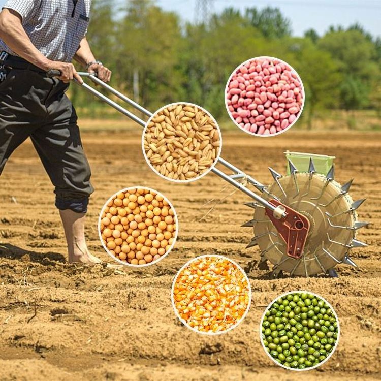 Hot Sale hand push seeder seed planter machine seeder manual seed planter for tractor hand held seed planter for farm