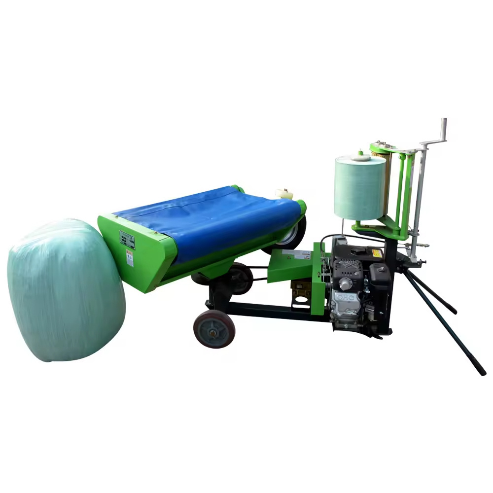 Mini Round Hay Bale Wrapper Pine Straw Baler for Sale  Strict Time Control Supplier Hay Wrapper Wrapping Round Bales Hot Sale