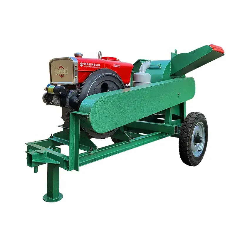 Mushroom Farm Equipment Strong Coconut Husk Grinding Machine Grape Grain Tree Branch Waste Wood Crusher Shredder Grinder