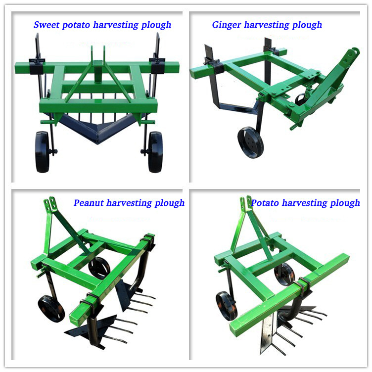 Mini Small 2-Row Potato Digger Farm Agricultural Tractor Mounted Garlic Cassava Harvester