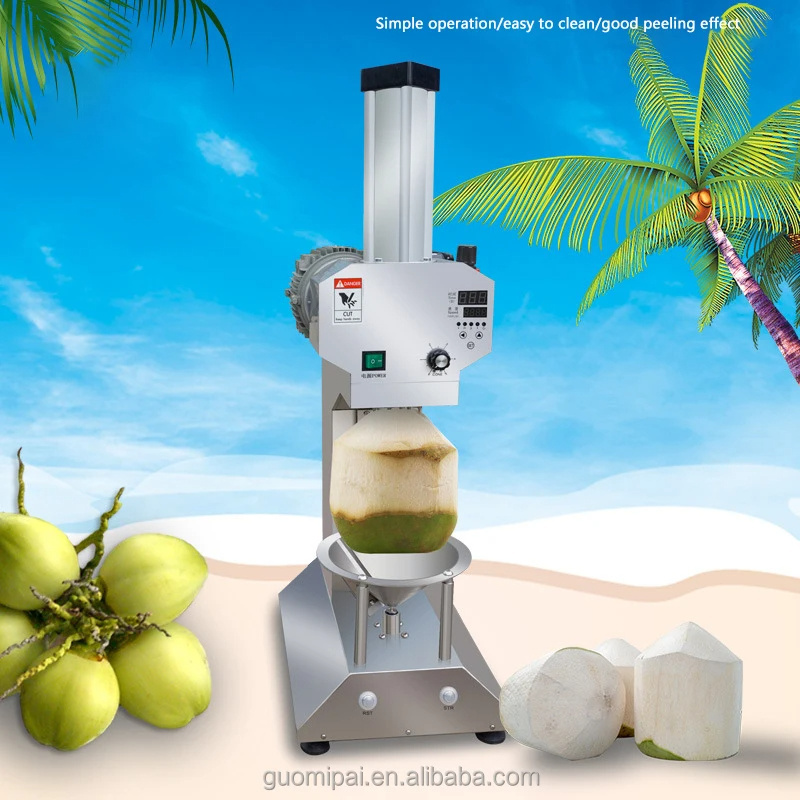 Automatic Coconut Machine  Green Coconut Peel Peeler Cutting Peeling Machine/ Fruit Skin Peeling Machine