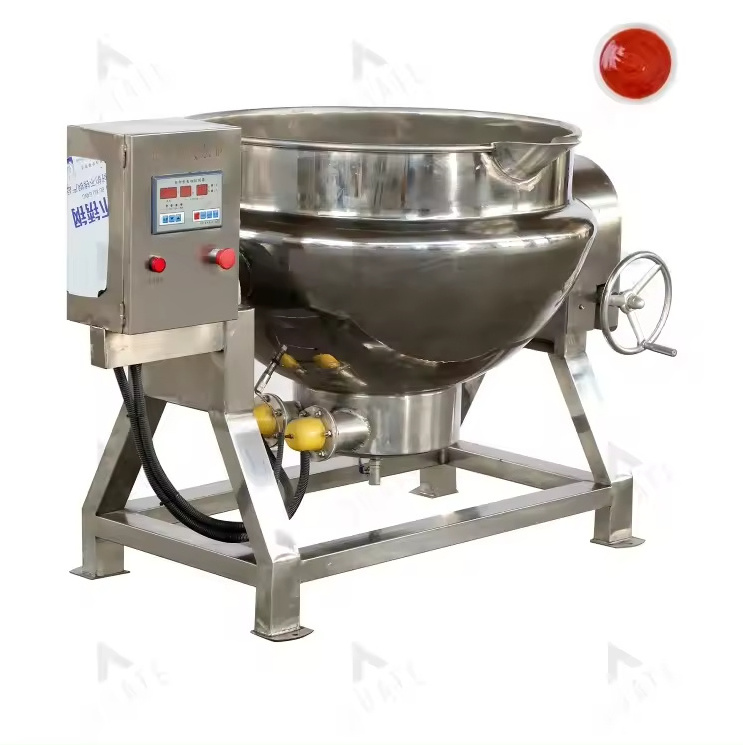 Industrial Vacuum Jacketed Kettle/steam Cooker/jacketed Pot With Agitation Corn Sirup Sugar Syrup Mixing Kettle Cooking Kettle