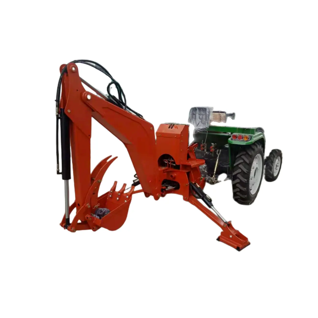 Towable Mini Farm 3 Point Hitch Backhoe Tractor Farm Tractor Backhoe Machine Suspended Backhoe Loader