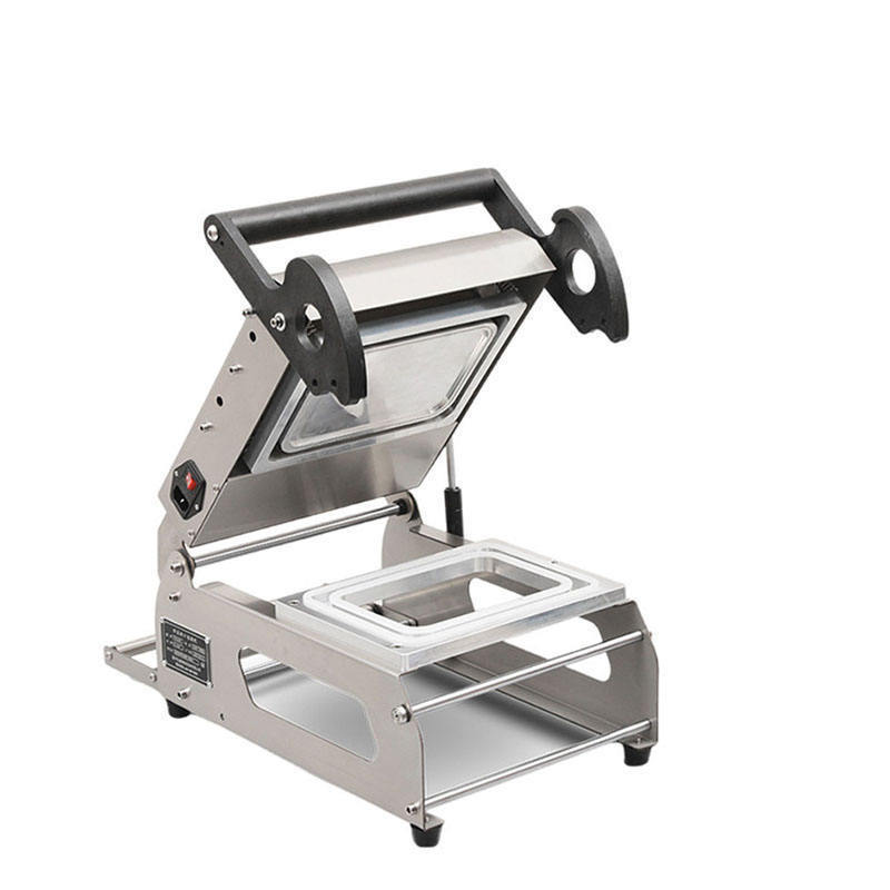 FR160E-2 Manual Tray Food Square Box Small Kitchen Sealing Machine Fast Food Take Away Box Sealing Machine