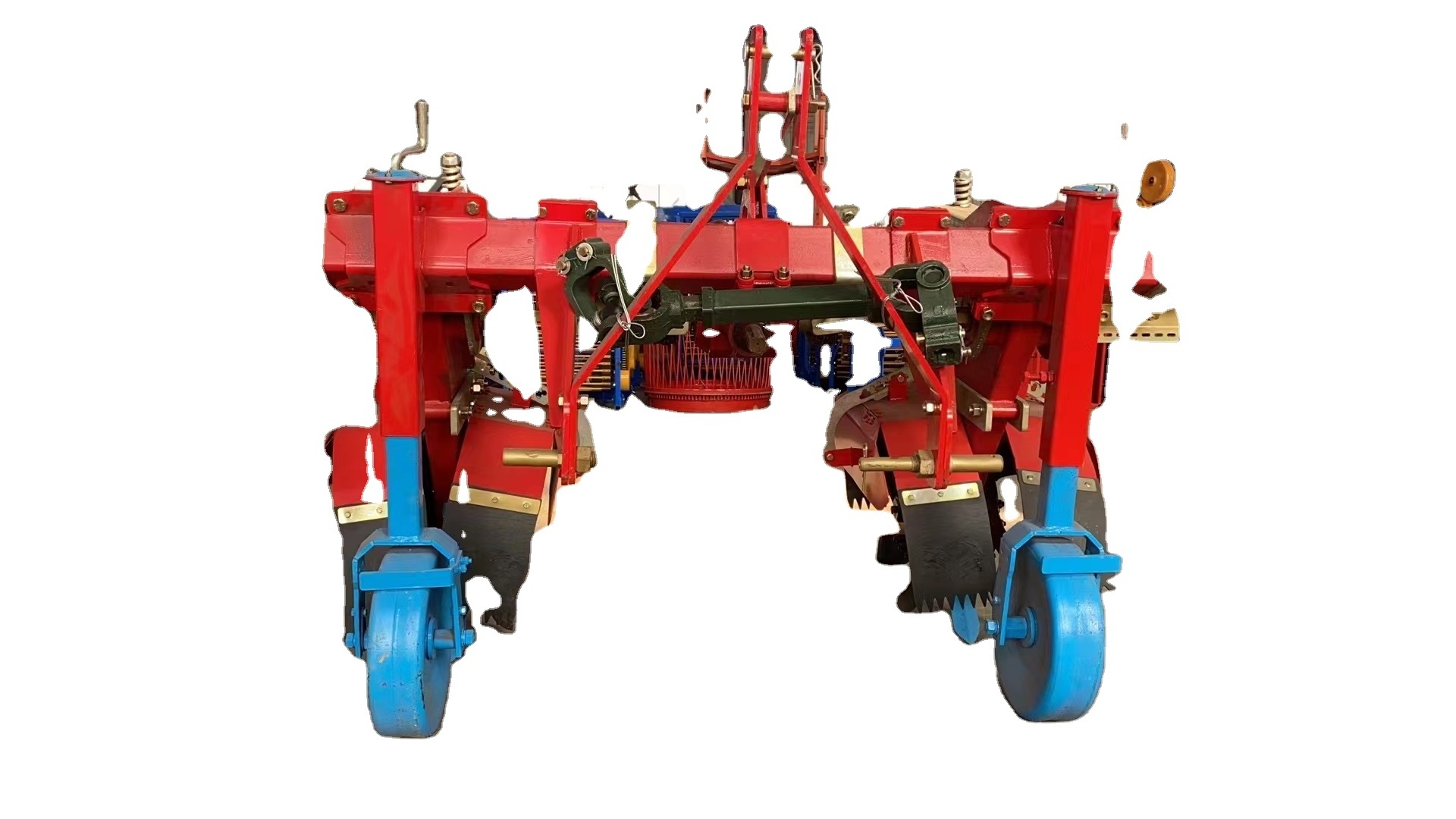 Agricultural Tractor With Double Potato Cultivator Rotary Cultivation Machine Two Row Spacing Adjustable Soil Cover Machine