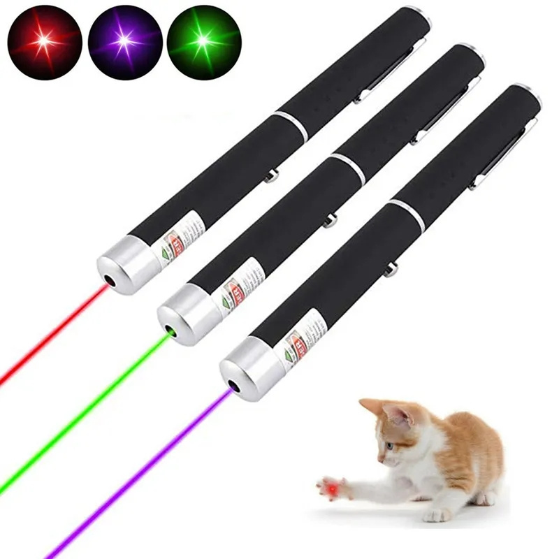 Powerful Blue 1mW Laser Pen cat Dog toy Pointer Lazer Focus Light Visible Beam