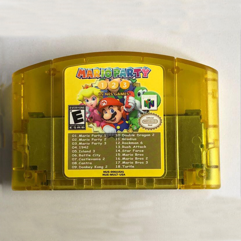 N64 Vide Game Cartridge 18 In 1 Game Card For Nintendo