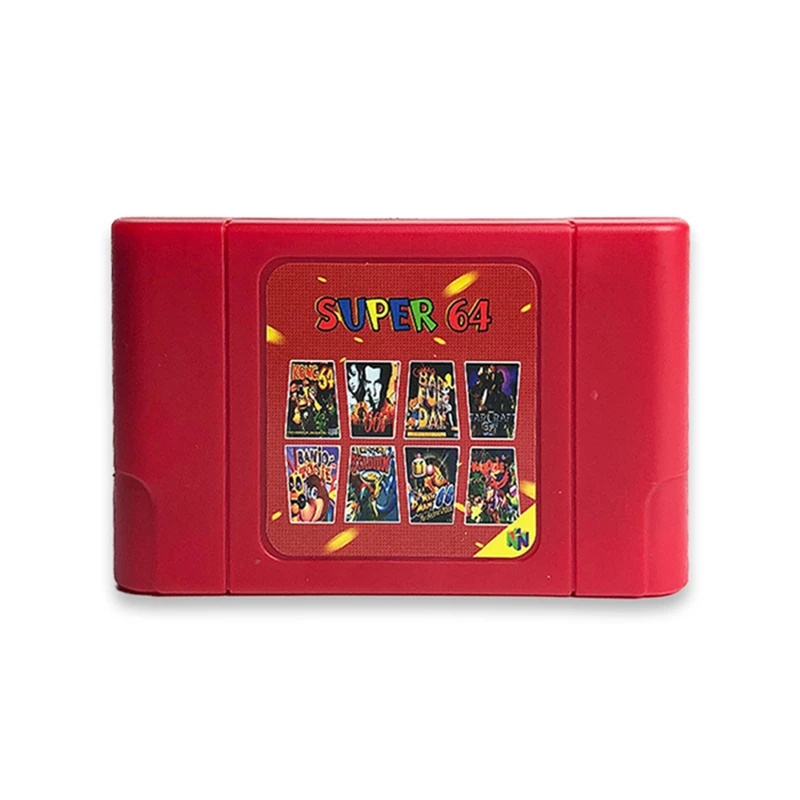 New Super 64 Retro 340 in 1 Game Cartridge for N64 Video Game Console