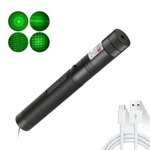 Top quality Usb charge Laser pointer Pen 303 led torch flashlight with Blue Red Green light