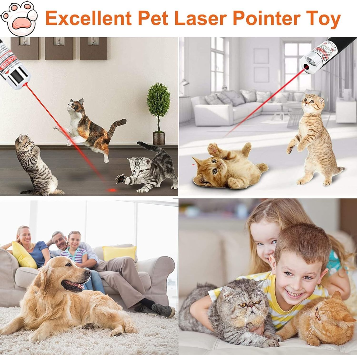 Top Quality Laser Pointer 4mW High Power Laser Meter Pet Cat Toy