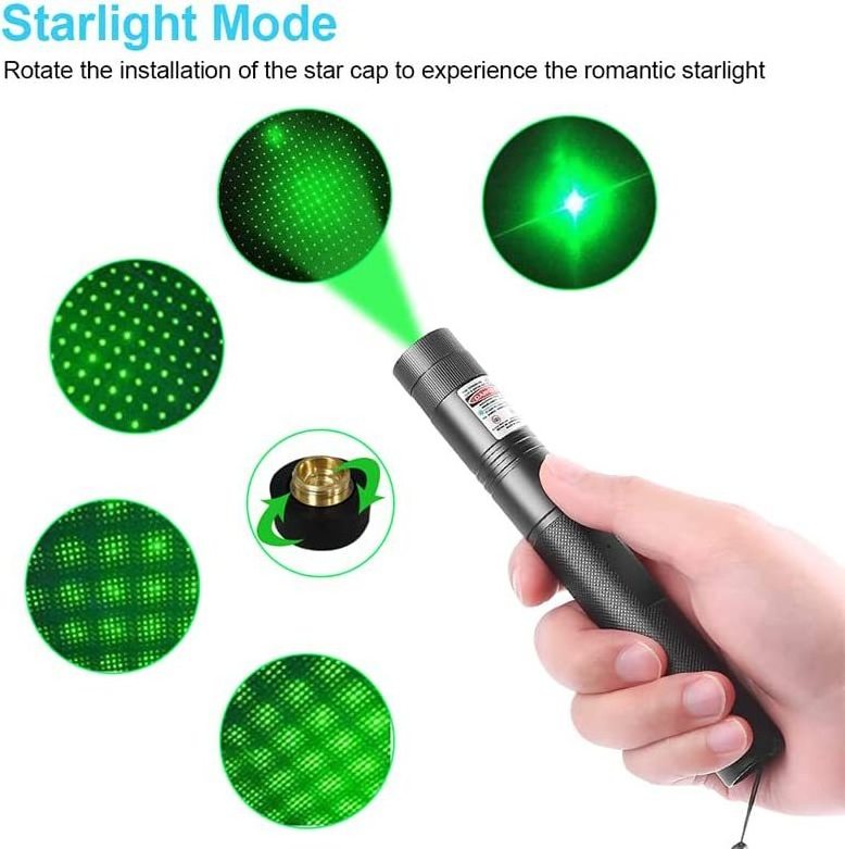 Long Range Green Laser Pointer 303 High Power Tactical Flashlight for Outdoor Hunting Camping and Hiking