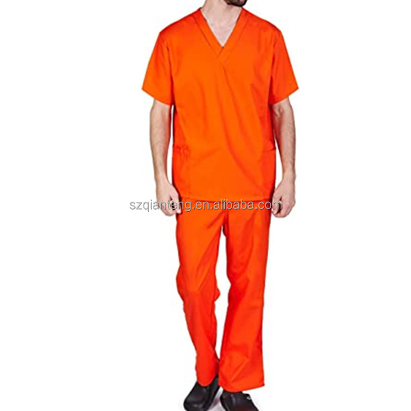 AQTQ Custom Fashion Polyester Spandex Cotton Spa Salon Nursing Medical Hospital Nurse Designer Scrubs Uniforms Sets for Men