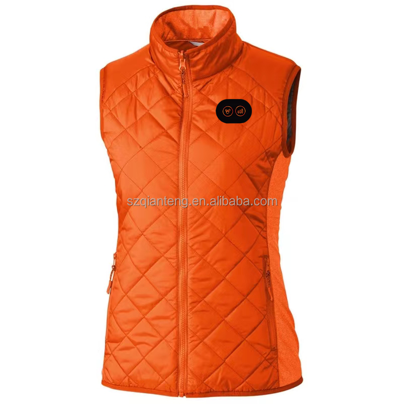 Thermal Lightweight Motorcycle Heated Hunting Riding Back Massage Winter Sleeveless USB Charging Heating Jackets  Vests Woman