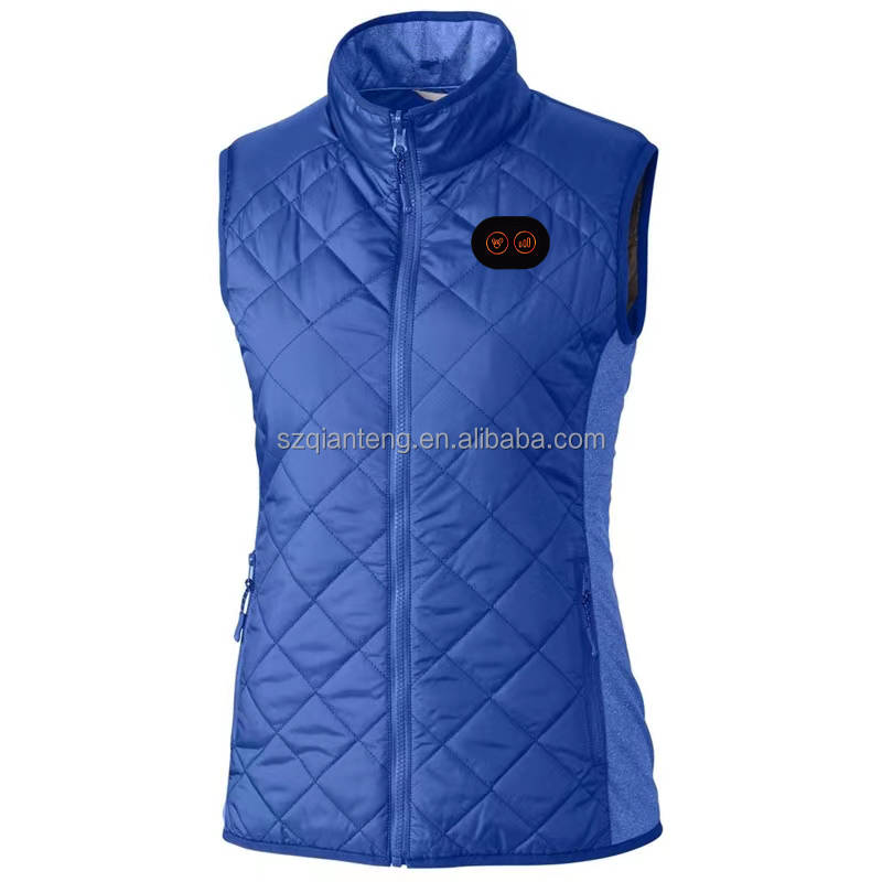 Thermal Lightweight Motorcycle Heated Hunting Riding Back Massage Winter Sleeveless USB Charging Heating Jackets  Vests Woman