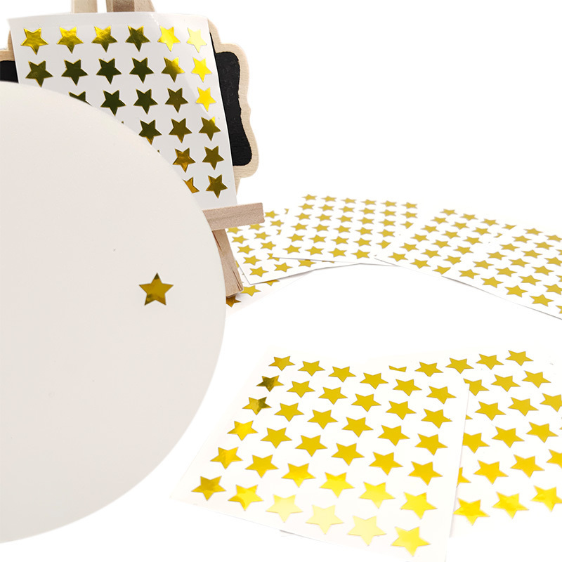 Professional Custom Star Labels Colorful Star Adhesive Label Stickers Reward Stickers