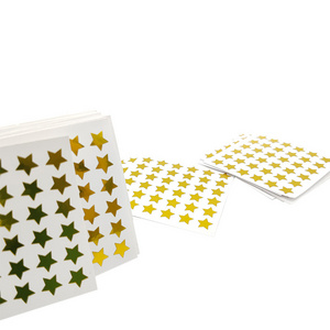 Professional Custom Star Labels Colorful Star Adhesive Label Stickers Reward Stickers